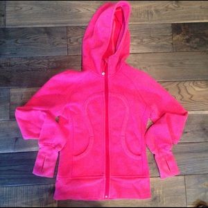 Lulu pink size 2 sweatshirt zip up