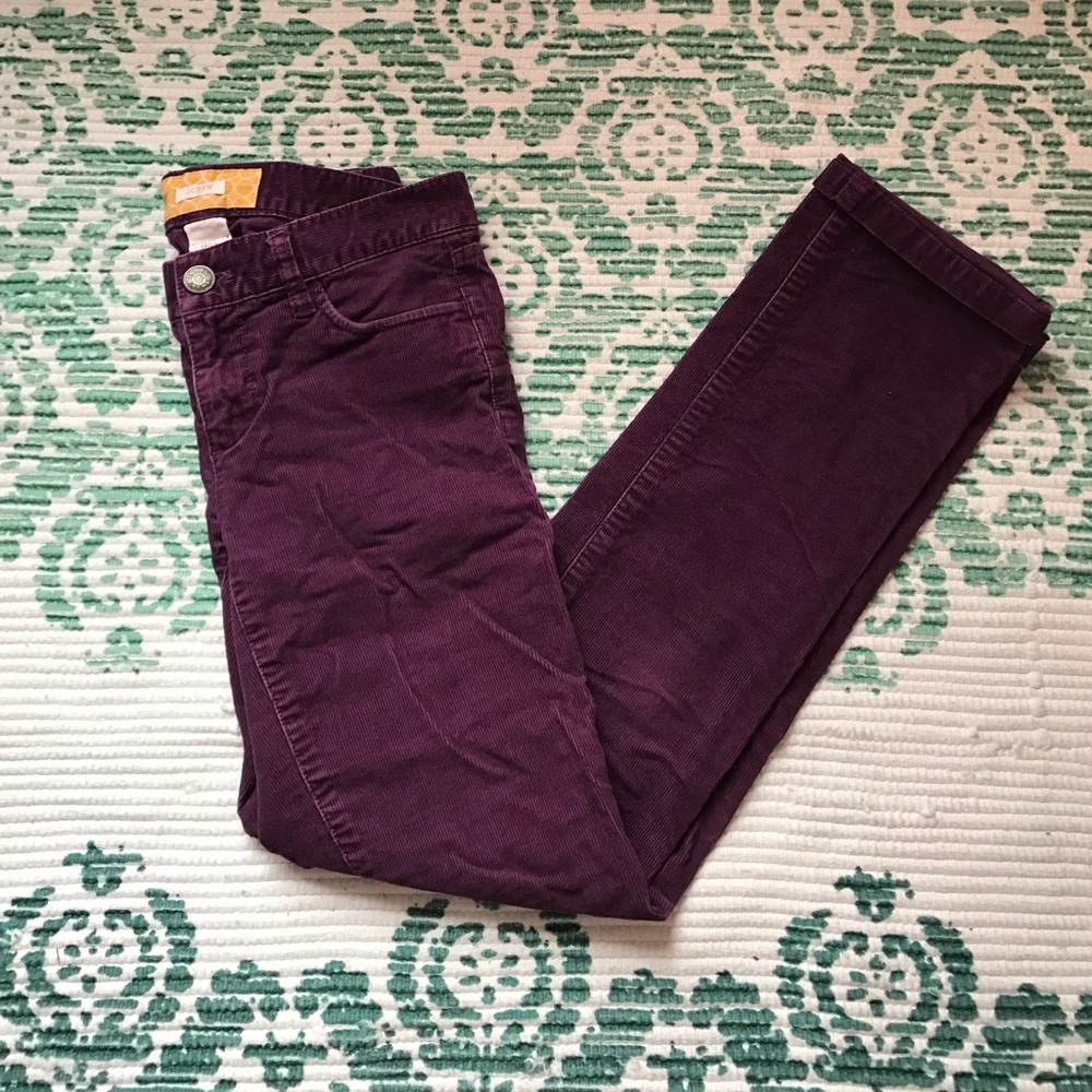 ❌SOLD❌J.Crew Plum Corduroy Jeans