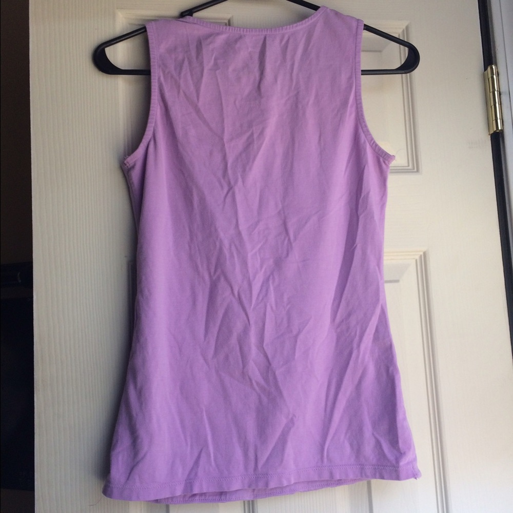 Lavender Ruffle Trim Tank - Picture 2 of 2