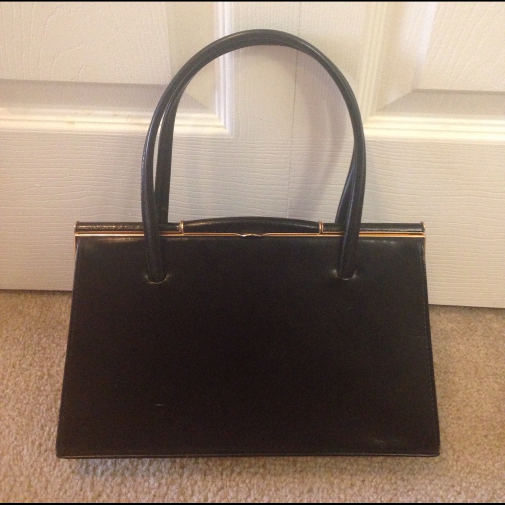 JANE SHILTON Leather Handbag, Black