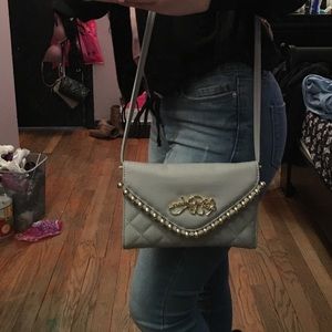 Grey Betsey Johnson Cross Body