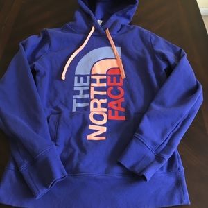 The North Face hoodie blue-purple color. Size  S/P