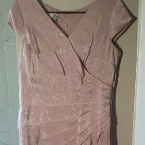 Dusty Pink Ruffle Dress