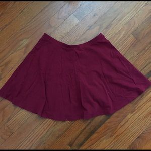 Maroon Skater Skirt