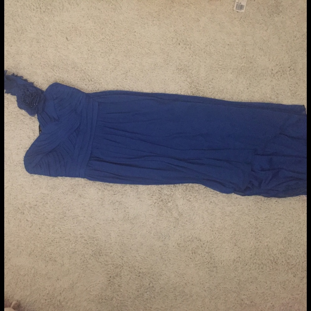 long royal blue dress