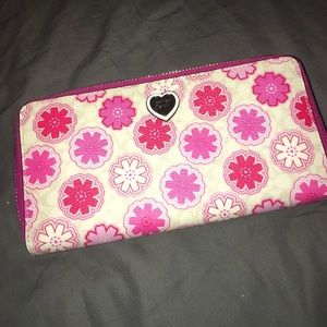 Floral coach wallet