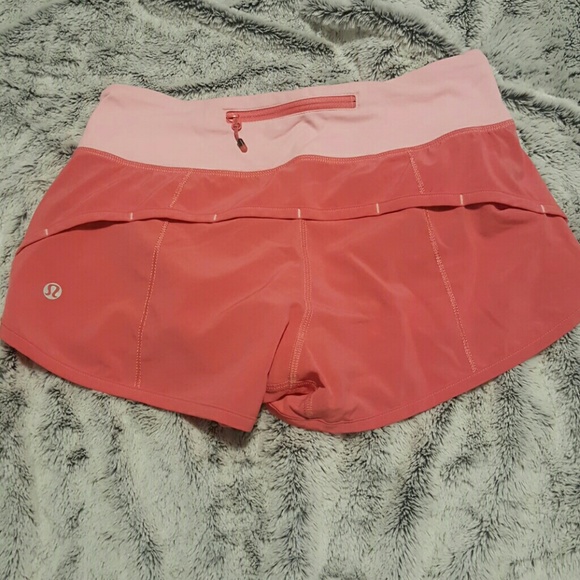 Lululemon Guava Lava Pink Speed Shorts 