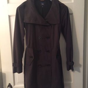 Gap navy light weight trench coat