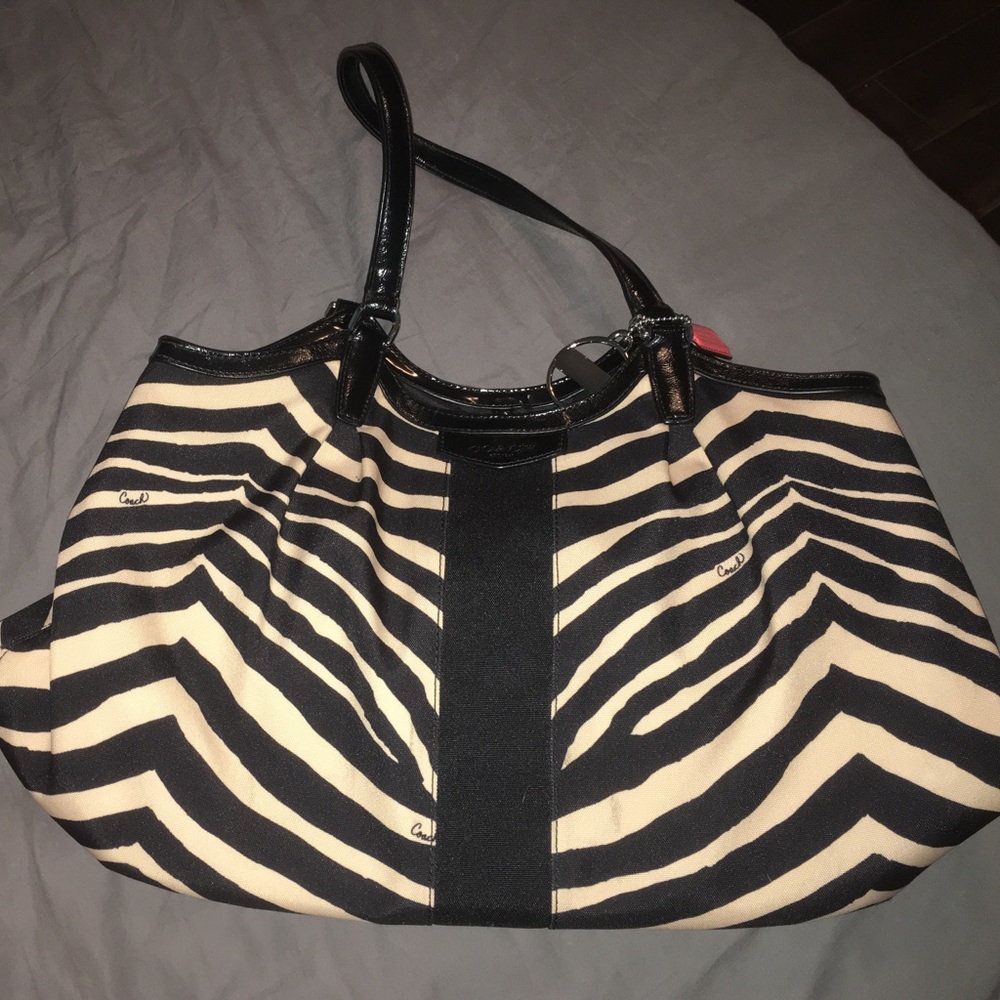 Coach zebra bag