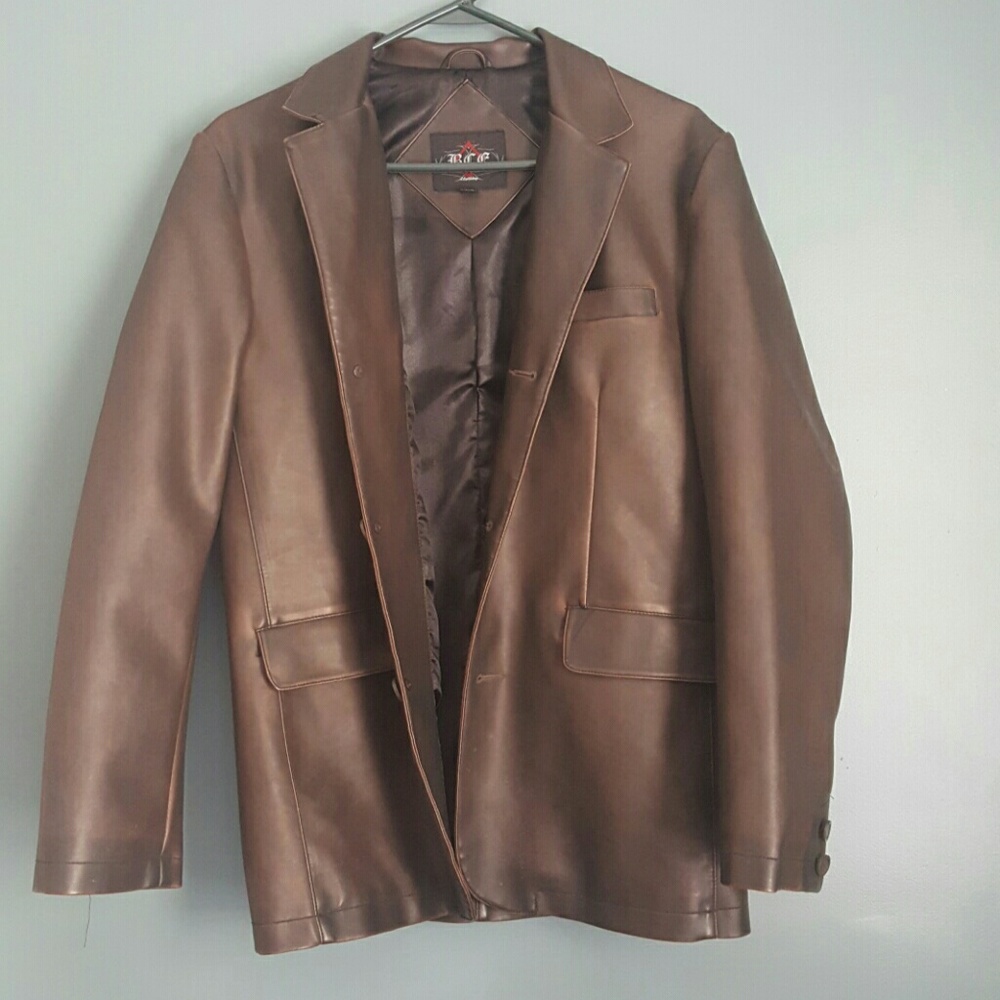 BCE Men's faux leather jacket size M