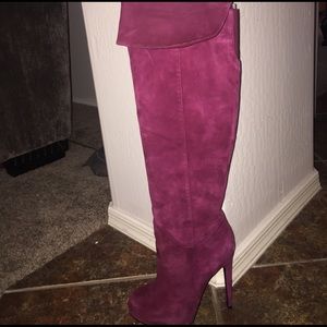 NWOT Suede Aldo Boots- Style Cudmore Bordeaux