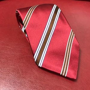 Isaia 7 fold silk tie. Hand sewed in Italy