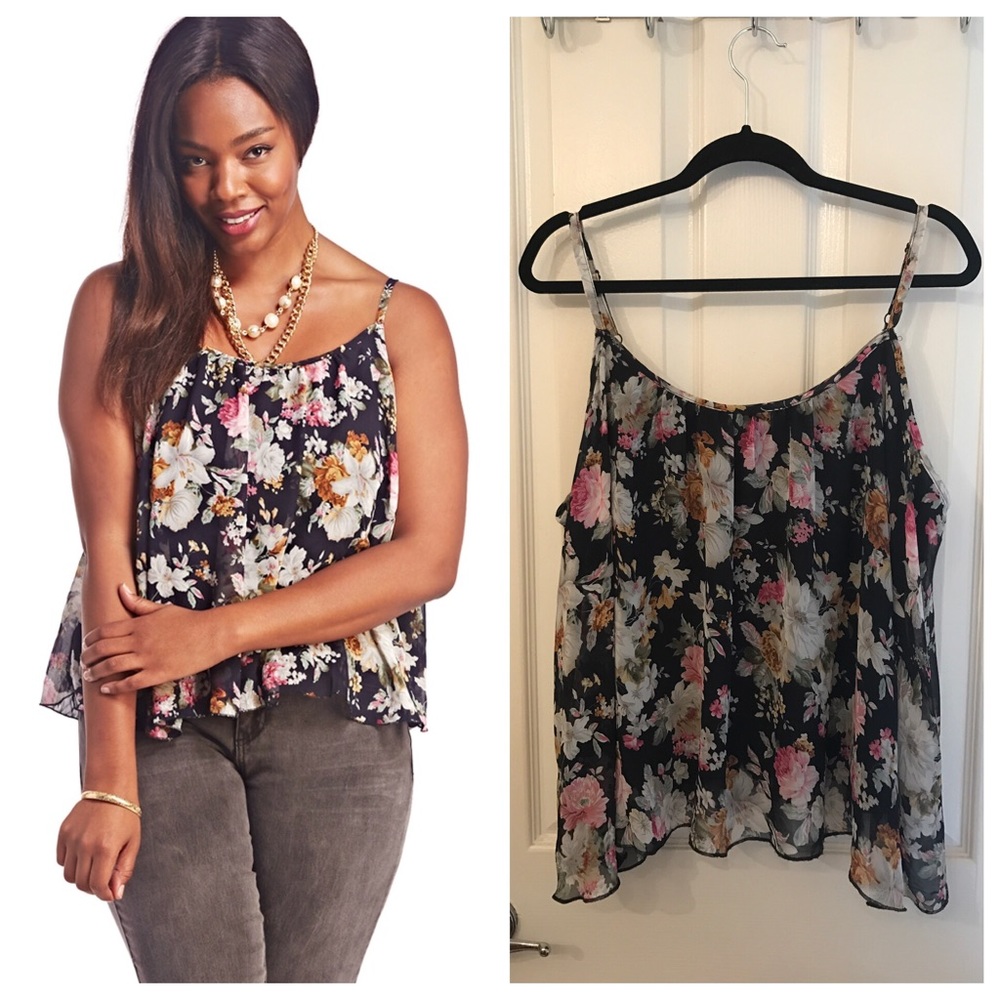 Plus Size Floral Tank Top