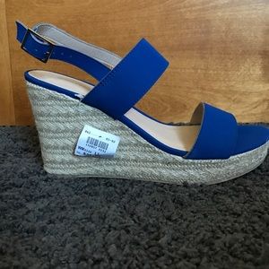 Royal Blue Wedges