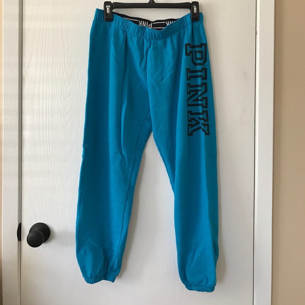 Blue "PINK" Sweatpants