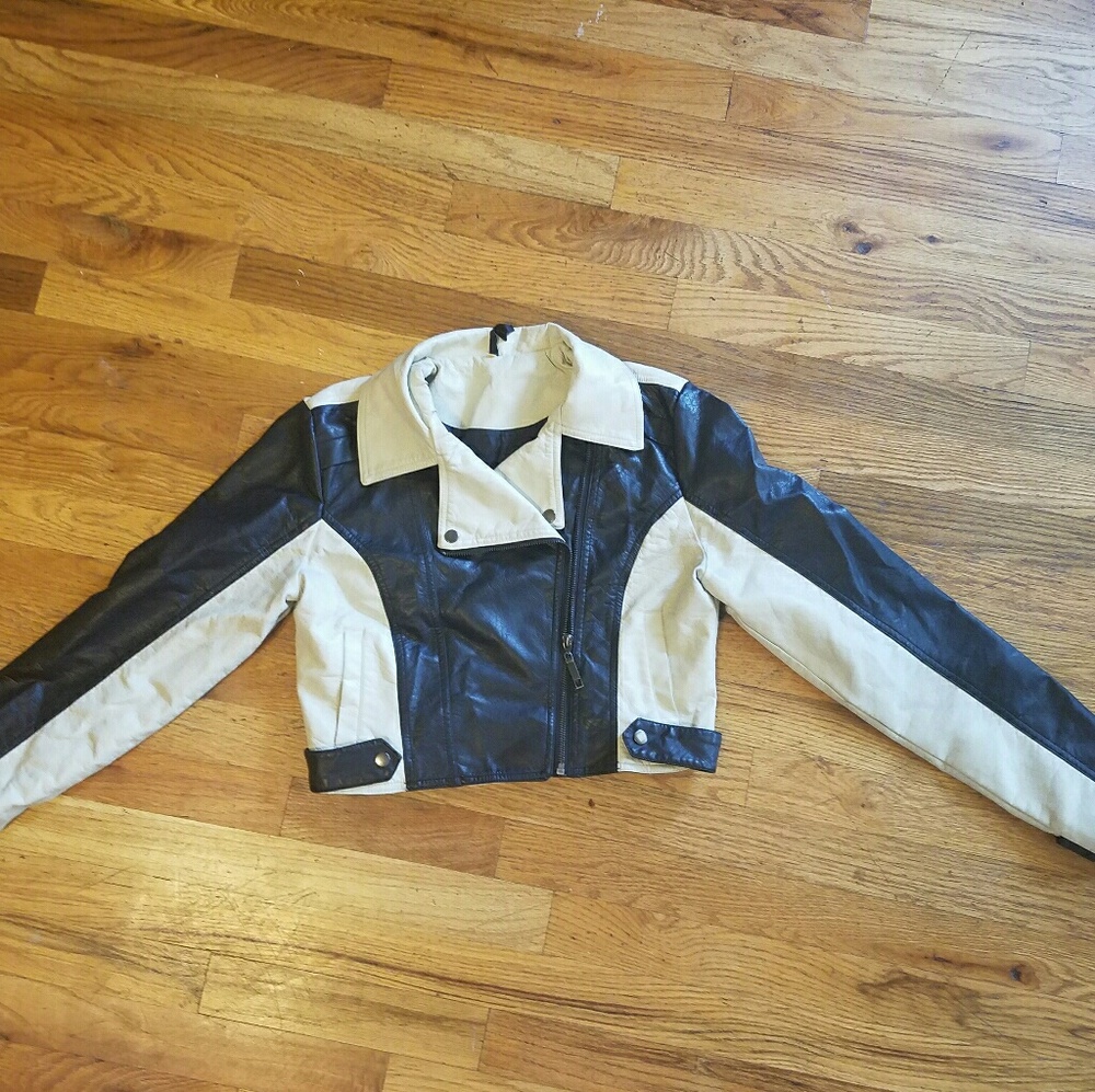 Leather jacket.