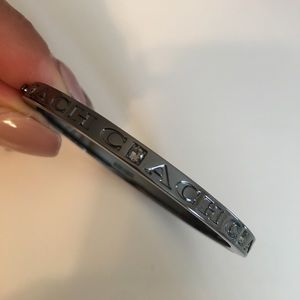 Coach paved hinged bangle bracelet