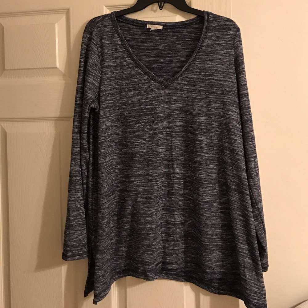 Caslon asymmetrical hi-low shirt