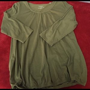 3/4 Sleeve Olive Shirt