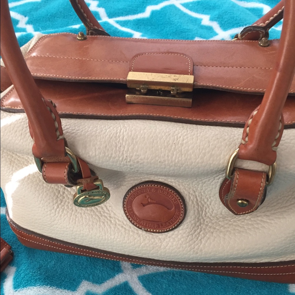Leather dr bag with wallet