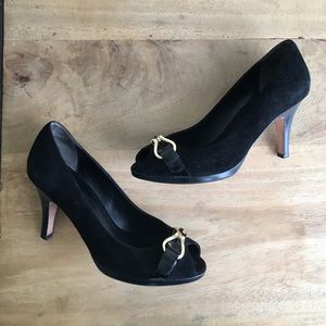 Cole Haan x Nike Air Suede Peep-Toe Pumps