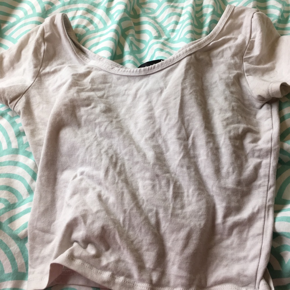White crop top