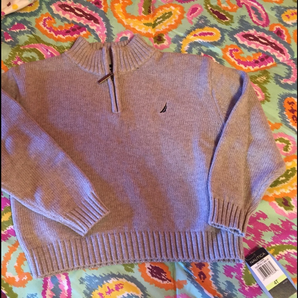 4T boys Náutica quarter zip