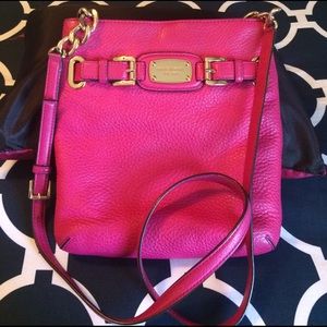Hot Pink Michael Kors Hamilton Crossbody