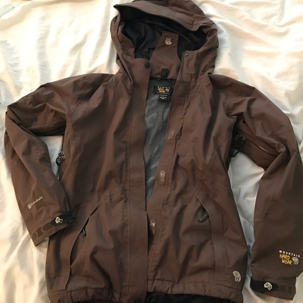 Mountain Hardwear Brown Rain Coat