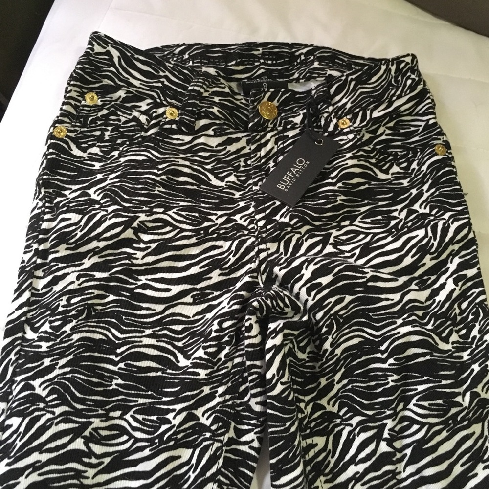 Zebra stripe pants