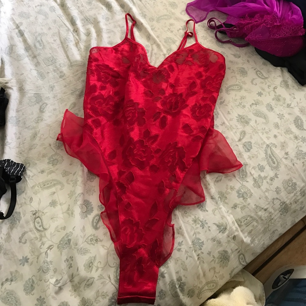 Victoria's Secret Red Teddy/Romper