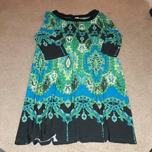 3/4 sleeve, Knee length dress size 16