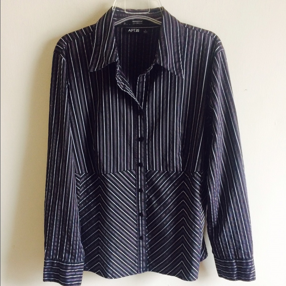 APT 9 Long Sleeve Blouse Sz XL - Picture 1 of 4