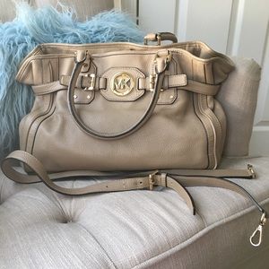 Michael Kohrs Satchel in Tan Soft Leather