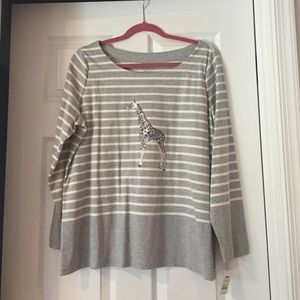 💖LOWEST💖 NWT Talbots Giraffe Sweater