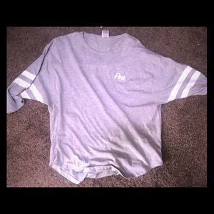 L Victoria's Secret PINK elbow length top NWT