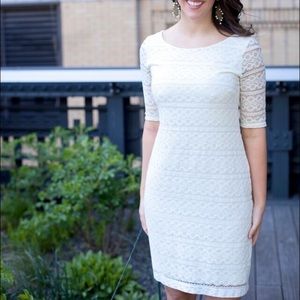 Banana Republic White Lace Dress, Size 4