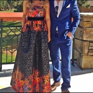 Adrianna Pappell Floral Gown