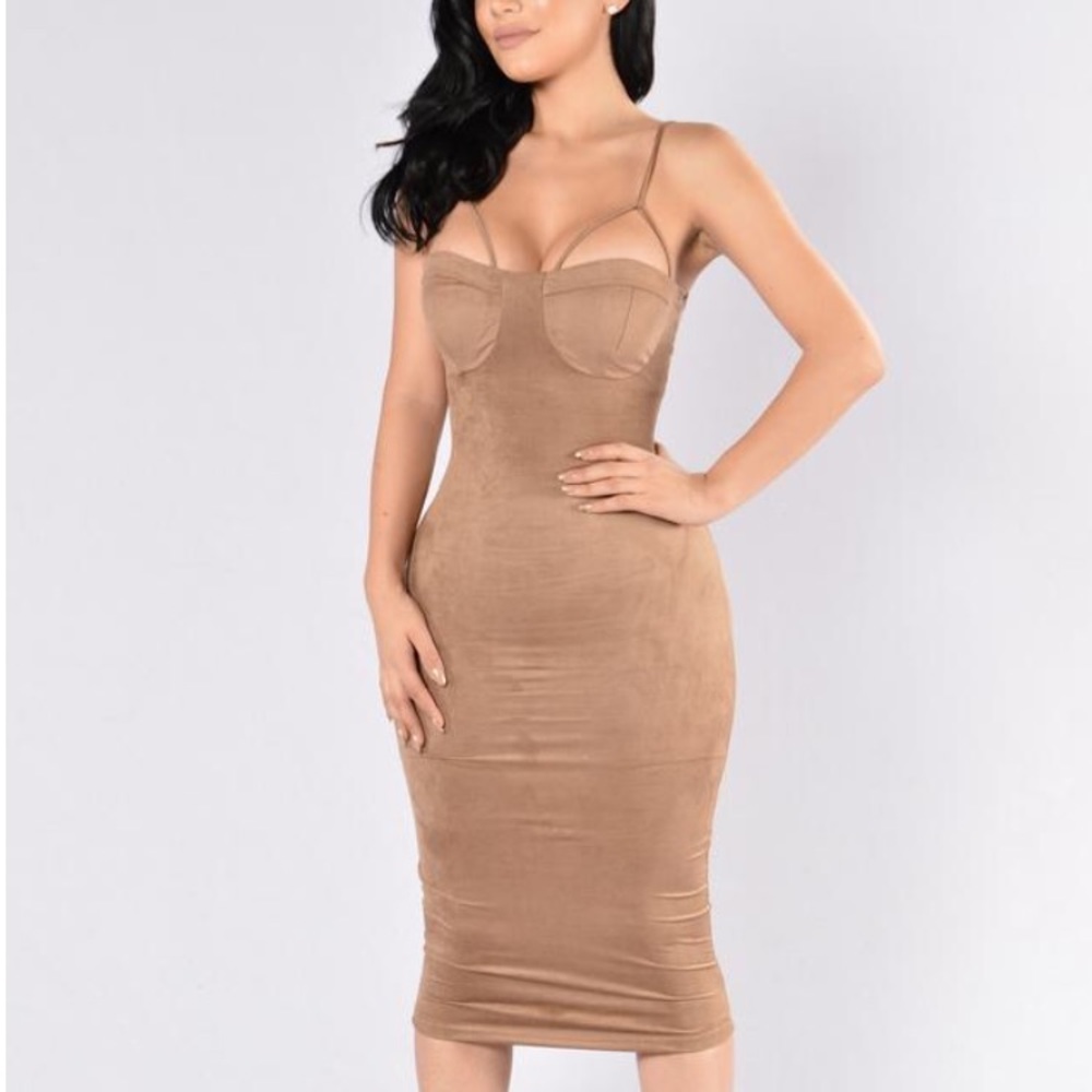 Suede dress