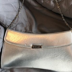 Versace silver mini purse