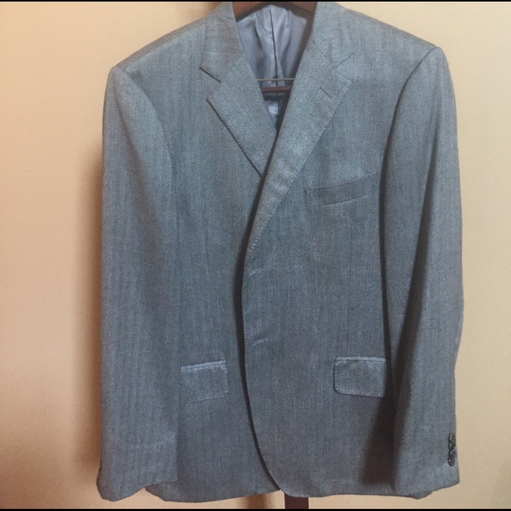 Cashmere herringbone blazer