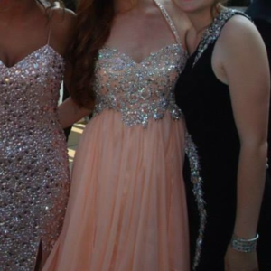 Sherri Hill PEACH Prom Dress