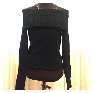 Gap Wide Trim Off The Shoulder Angora Sweater