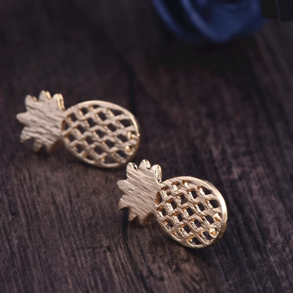 PINEAPPLE  ♡ Stud earrings - Picture 5 of 8
