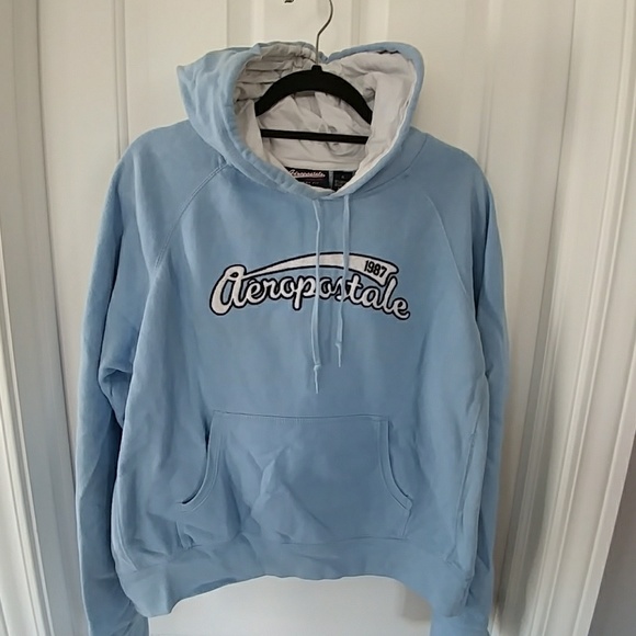 Light blue aeropostale hoodie Clearance