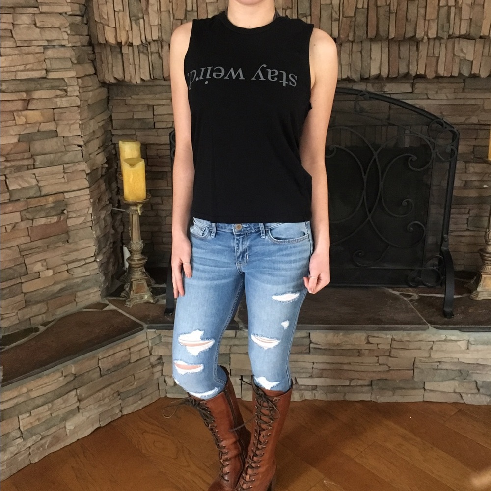 Stay weird Brandy Melville tank