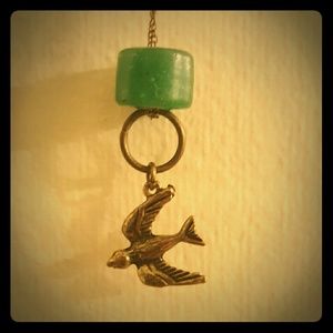 Sparrow & Jade Necklace