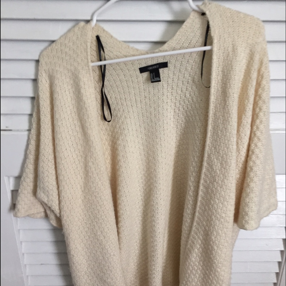Cream Soft cardigan F21