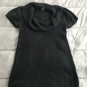 Maurice's Navy cowl neck sweater