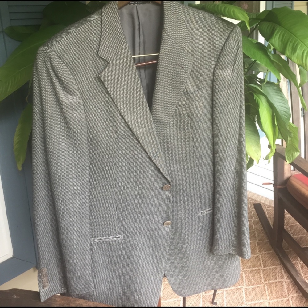 Armani blazer woven black and grey